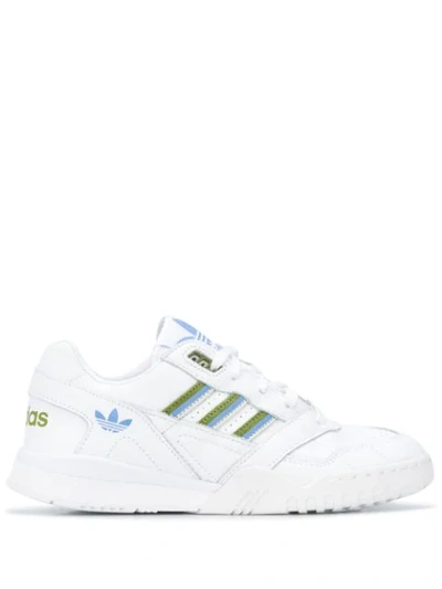 Adidas Originals Adidas White Ar Leather Low Top Sneakers