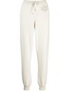 Barrie Cashmere Joggers In White