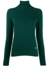 Barrie Turtleneck Cashmere Jumper In Green