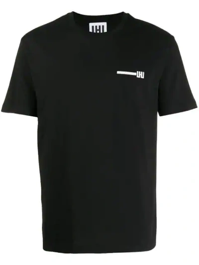 Les Hommes Urban Klassisches T-shirt In Black