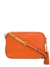 Shop Michael Michael Kors Leather Shoulder Bag In Orange