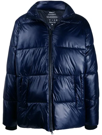 Ecoalf Finland Down Jacket In Blue