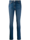 KENZO EMBROIDERED SIDE PANEL SKINNY JEANS