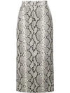 ALEXANDER WANG PYTHON PRINT MIDI SKIRT