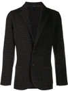 LARDINI HOUNDSTOOTH SINGLE-BREASTED BLAZER