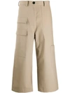 SOFIE D'HOORE CROPPED WIDE LEG TROUSERS