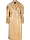 SIMONE ROCHA BELTED DOUBLE BREASTED TRENCH COAT