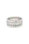 Vince Camuto Baguette Ring In Silver
