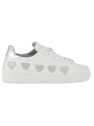 Chiara Ferragni Heart Sneakers In White