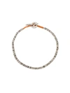 M COHEN MULTICOLOURED RUST DISC SILVER BRACELET