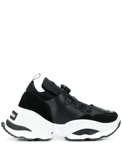 Dsquared2 Chunky Sole Sneakers In Black