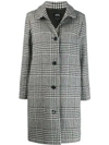 APC HOUNDSTOOTH PATTERNED COAT