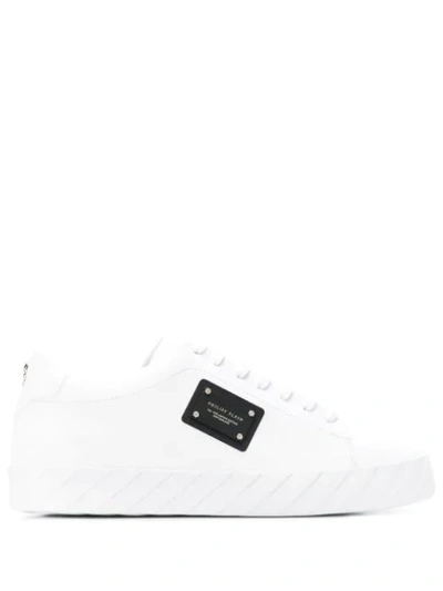 Philipp Plein Leather Low-top Trainers In White
