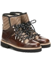 GANNI Mytheresa独家发售 — Winter Hiking皮革及踝靴,P00406320