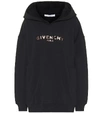 GIVENCHY LOGO COTTON HOODIE,P00406137