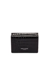 SAINT LAURENT Croc Wallet,SLAU-WY1090