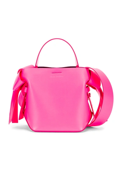 Acne Studios Micro Musubi Bag In Fluo Pink