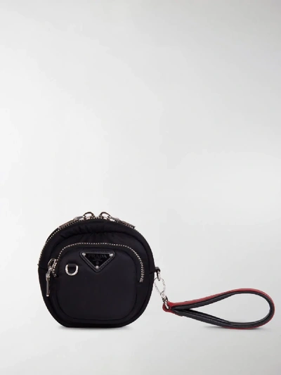 Prada Mini Tessuto Pocket Bag In Black