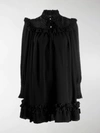 MARC JACOBS EMBROIDERED RUFFLE TRIM DRESS,M400843200114461865