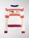 KENZO STRIPE EMBROIDERED TIGER JUMPER,F962TO59786414291082