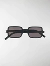 Saint Laurent Square Sunglasses In Black