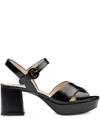 PRADA STRAPPY PLATFORM SANDALS