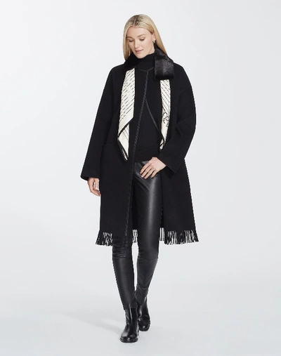 Lafayette 148 Plus-size Luxe Cashmere Barnett Coat In Black