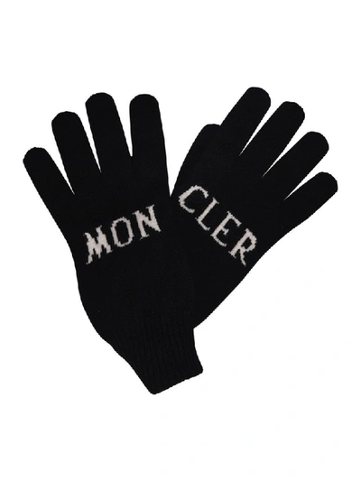 Moncler Gloves In Nero