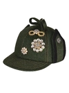 MIU MIU EMBELLISHED CAP,11066059