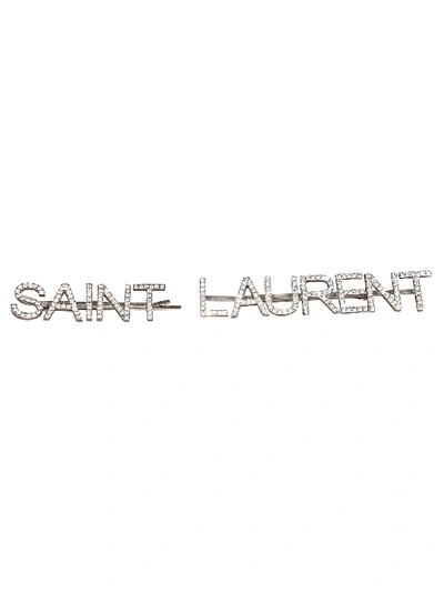 Saint Laurent Logo Hair Clips