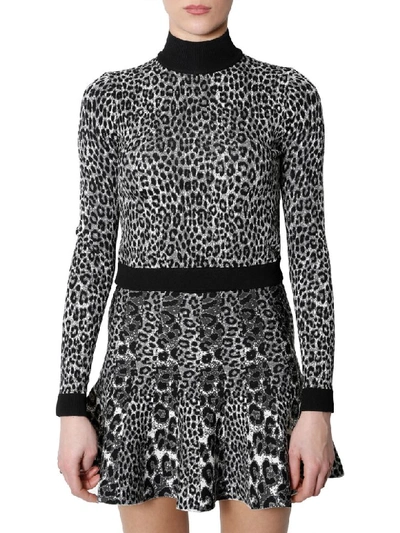 Michael Michael Kors Turtle Neck Sweater In Animalier