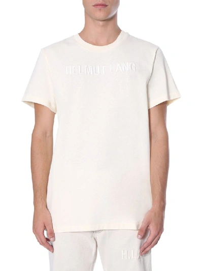 Helmut Lang Round Neck T-shirt In White