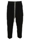 RICK OWENS DROP-CROTCH TROUSERS,11066414