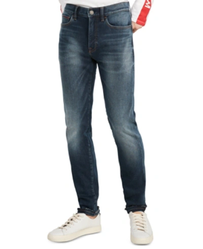 Tommy Hilfiger Men's Slim-fit Tapered Jeans, Created For Macy's In Medium Wash