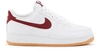 Nike Air Force 1 '07 2fa 19 Trainers In White/team Red-blue Void-gum Med Brown