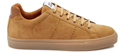 National Standard Edition 4 Trainers In Cognac Suede