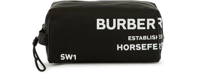 Burberry Be9 Toiletry Bag In Black / White