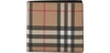 Burberry Men's Ronan Vintage Check Bi-fold Wallet In Archive-beige