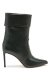 FRANCESCO RUSSO SLOUCHY LEATHER ANKLE BOOTS,FRRP9K7YGEE