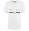 Gucci Oversized Cotton T-shirt With Logo In White/green/red