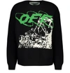 Off-white Ruined Factory Crewneck Sweater In Black / White