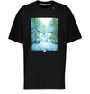 Off-white Waterfall Graphic Oversize T-shirt In Black