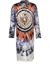 DRIES VAN NOTEN TIE-DYE PRINT COAT,DVN3XX26OWH