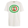 GUCCI OVERSIZED GG LOGO T-SHIRT,565806/XJBAU/9037