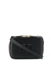 Valentino Garavani Small Vlogo Leather Cross Body Bag In Black