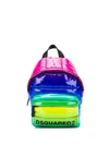 DSQUARED2 RAINBOW QUILTED BACKPACK