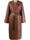 LOEWE LONG LEATHER COAT