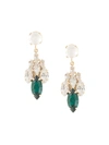 ANTON HEUNIS PEARL AND CRYSTAL DROP EARRINGS