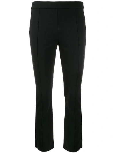 Tory Burch Cropped Trousers In Black