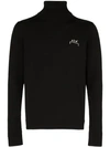 A-COLD-WALL* LOGO-EMBROIDERED ROLL-NECK JUMPER